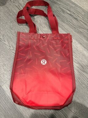 lululemon athletica Red Logo Patterned Tote